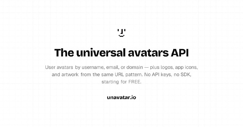 unavatar.io: The universal avatars API for username, email, and domain — plus logos, icons & artwork