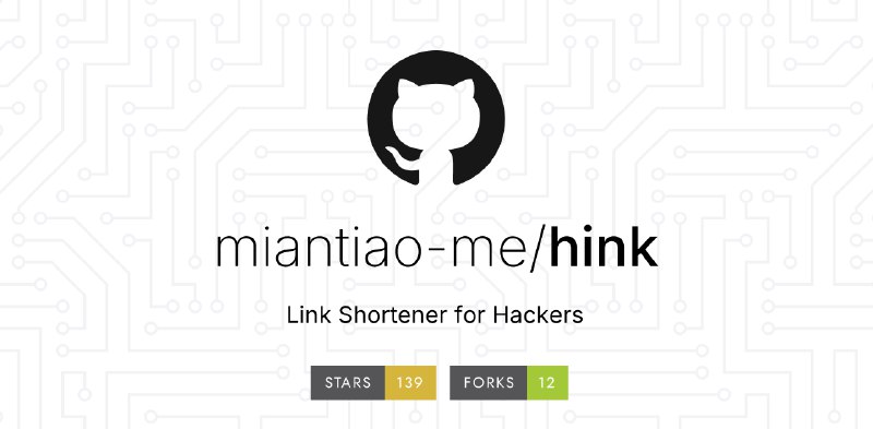 10 行代码写的短链接工具 hink，现在也支持 API 和自定义 Slug 了